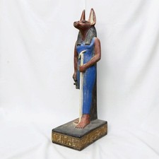 Rare Unique Ancient Egyptian Pharaonic God Anubis Statue Antique Mythology BC picture
