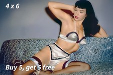4x6 π’ - Bettie Page - Mid-Century Portrait - 1960s - Archive Collection - Photo picture