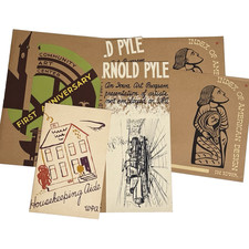 1930s Iowa WPA Federal Art Project Screenprinted Ephemera (6pcs) Des Moines, &c. picture