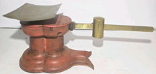 Antique Howe Scale Co Rutland VT Split Tail Cast Iron Red 2 Lb Balance Decal picture