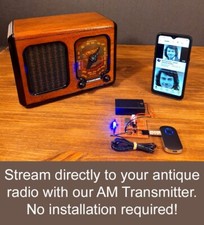 AM Transmitter - Stream Anything to Your Vintage Antique Tube Radio -  Bluetooth picture