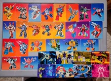 Vintage 1985 Transformers Action Card Lot Of 101 READ... picture