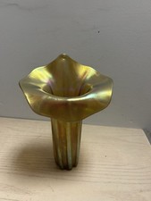 John cook Signed Art Glass Shade Iridescent 8.5 In. T By 6.5 In Wide picture