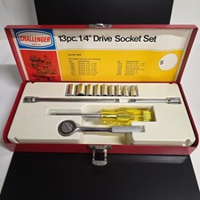 Challenger By Proto 1/4 drive socket set ** Vintage** FANTASTIC Condition picture