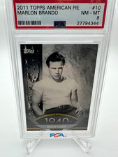 Topps 2011 American Pie Marlon Brando #10 PSA Auth Cert 27794344 Card picture