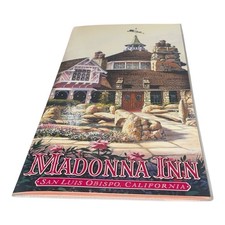 MADONNA INN Restaurant laminated Menu vintage 1992 San Luis Obispo CA picture