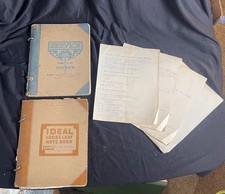 Vintage 1920s Medical School Loose Leaf Notebooks & Original Medical Quiz Lot picture