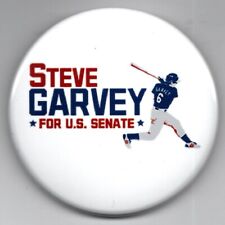 Steve Garvey U S Senate California 2024 LA Dogers baseball campaign button wh picture