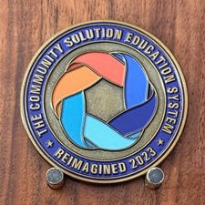 The Community Solution Education System Reimagined 2023 Challenge Coin  W#30 picture