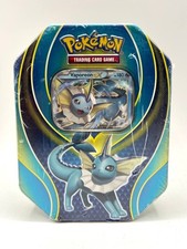 Pokemon Elemental Power Tins: Vaporeon Collectible Box Ex Italian Siled picture
