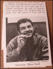 1964 Cuba Che Guevara Fidel Castro Newsweek Article Clipping picture