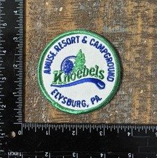 Vintage Knoebels Amusement Resort & Campground Pennsylvania Souvenir Patch 1970s picture