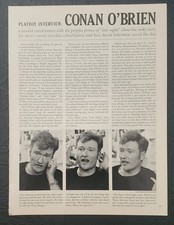 Playboy INTERVIEW - Late Night Host CONAN O'BRIEN February, 1998 picture