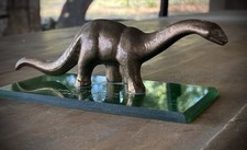 Vtg Sinclair Dino Dinosaur Metal Advertising Oil & Gas Doyle Hines- distributor picture