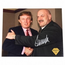 Donald J Trump US President Signed Autographed 8x10 Photo w/ Gov Jesse Ventura picture