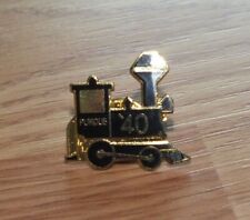Vintage Purdue Boilermakers Collectible Black & Gold Train '40 Souvenir Pin  picture