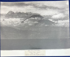 WWII VJ Day B-29 Bomber Over Mt. Fuji Japan Original Photo Victory Toyko Bay picture