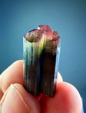 Natural Bi~Color Tourmaline Crystal On Matrix , Specimen 36 Carats @ Minerals picture