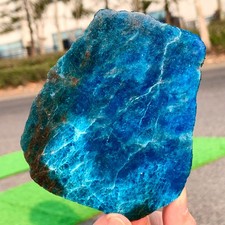 213G Natural Blue Apatite Quartz Rock Mineral crystal Specimen Healing picture