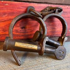 Handcuffs Property Of Alcatraz Prison Adjustable Handcuffs Iron With Key picture