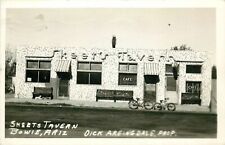 Postcard RPPC 1946 Arizona Bowie Skeet's Tavern Cafe bicycles AZ24-2243 picture