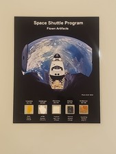 NASA SPACE SHUTTLE PROGRAM FLOWN ARTIFACTS FROM 5 MISSIONS picture