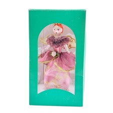 Vintage Soffieria De Carlini Glass Ornament Lady Angel picture