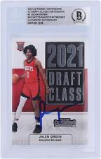 Autographed Jalen Green Rockets Basketball Slabbed Rookie Card picture
