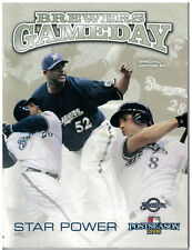 2008  Milwaukee Brewers Post Season program Brewers v Phillies picture