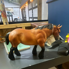 Breyer Plastic Horse Figurine Model Bay Draft Style Black Mane & Tail picture