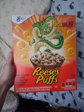 UNOPENED Limited Edition Reese’s Puffs Dragon Ball Z Shenron 2-Pack Cereal picture