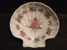 VTG. Royal Stafford Exclusively for Victoria's Secret Floral Shell Trinket Dish picture