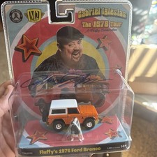 M2 Machines Gabriel Iglesias Fluffy's 1976 Ford Bronco w/ Minifig autographed  picture