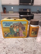 1978 Little House on the Prairie Lunch Box & Thermos * Vintage * Lunchbox kit picture