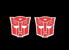 Transformers G1 Autobots Vinyl Decal Sticker Symbol, Optimus Prime, 2x2, 2 Pack picture