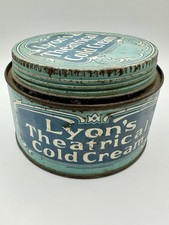 Vintage Lyon's Theatrical Cold Cream Tin - Lyon & Lyon Chicago - Antique Deco picture