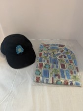 RARE Disney Pixar Monsters Inc Reyn Spooner Shirt M Sealed NOS + Sulley Hat picture