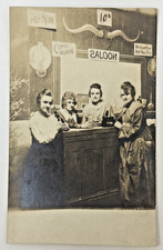 Vintage RPPC 4 Women Drinking Saloon Bar Novelty Photo Beer Liquor Postcard picture
