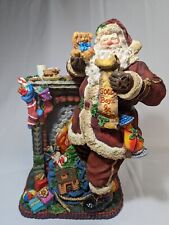 Santa “By The Chimney With Care” Christmas Display Statue Decorative Collectible picture