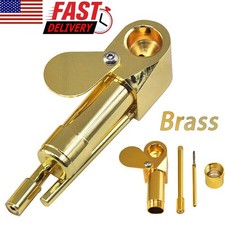 Brass Smoking Pipe with Storage Chamber Herb Tobacco Proto picture