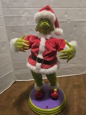 Vintage 2000 Gemmy Wontubulous Hip Swinging Grinch Animated Musical Figure W/box picture