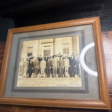 ANTIQUE 1927 FRAMED PHOTO Chapel Hill NC RIFLE GUN CLUB picture
