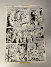 TREASURE ISLAND original comic art CLASSICS #15 1976 LONG JOHN SILVER PIRATES picture
