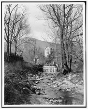 Mount Greylock Berkshire Hills MA 1900s Stream Waterfall Rural Landscape picture