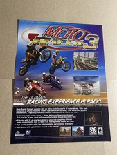 Moto Racer 3 PC Print Ad Poster Vintage Wall Art picture