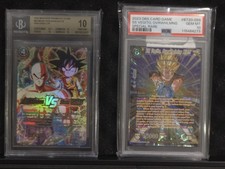 Beckett 10 And Psa 10 Dragon Ball Set Tenshinhan Vs Goku / Ss Vegito Overwhelmin picture