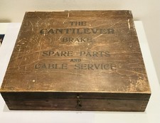 Antique Cycle Shop Display Box: Cantilever Brake Parts: Resilion picture