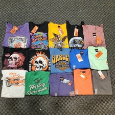 Harley-Davidson Dealership T-Shirts - Bulk Resellers Lot - Mixed Sizes 15pcs NWT picture