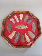 Native American Indian Museum Collection of Large Arrowheads & Blades, FANTASTIC picture