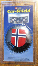 NEW Badge Kings Car Shield NORWAY Flag GREAT COLOR picture